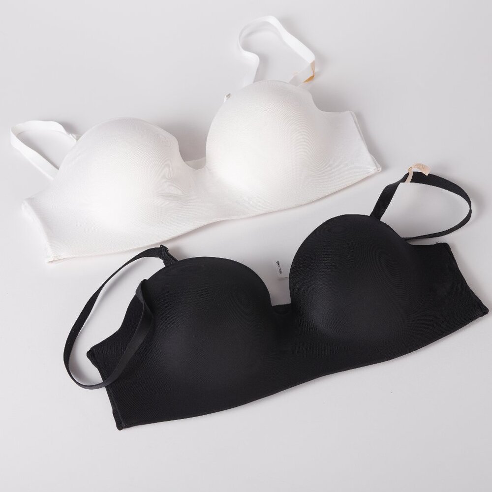 NWT GAP Love Everyday Smooth Multiway Bras 36B Black White - Both New with Tags!